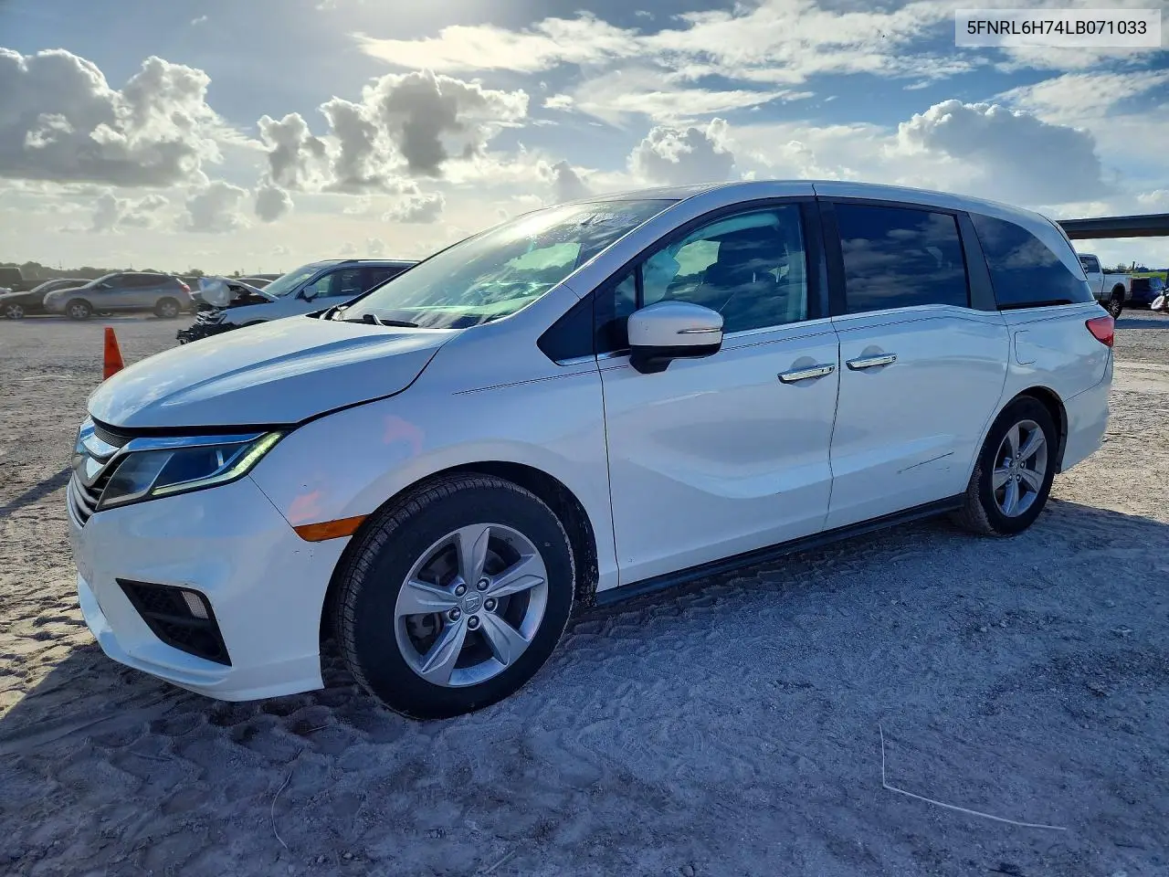 HONDA ODYSSEY 2020, VIN 5FNRL6H74LB071033