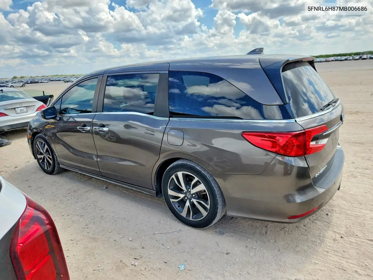 2021 HONDA ODYSSEY VIN 5FNRL6H87MB006686 — фото 2
