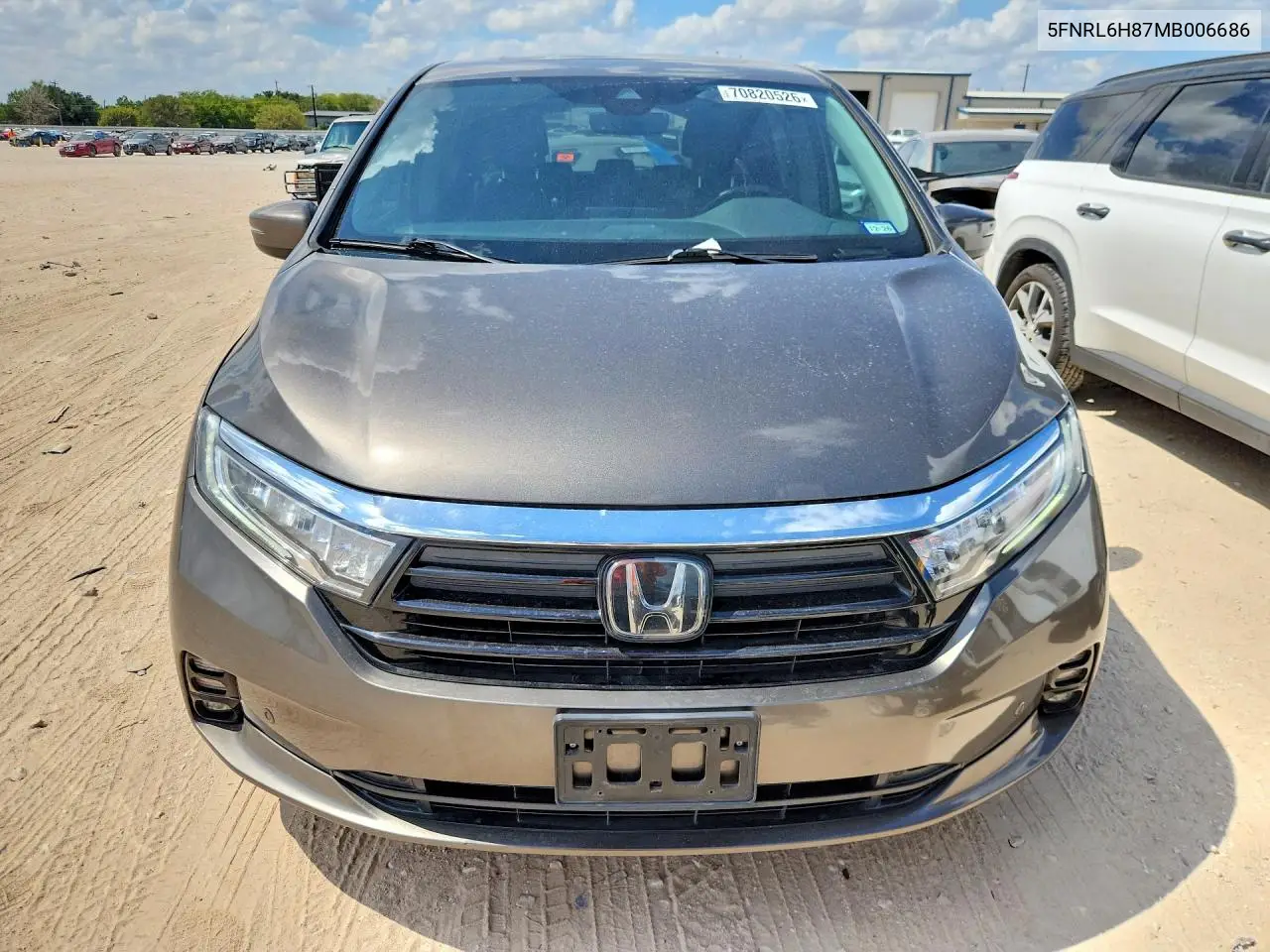 2021 HONDA ODYSSEY VIN 5FNRL6H87MB006686 — фото 5