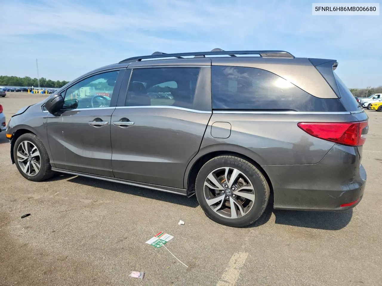 2021 HONDA ODYSSEY VIN 5FNRL6H86MB006680 — фото 2