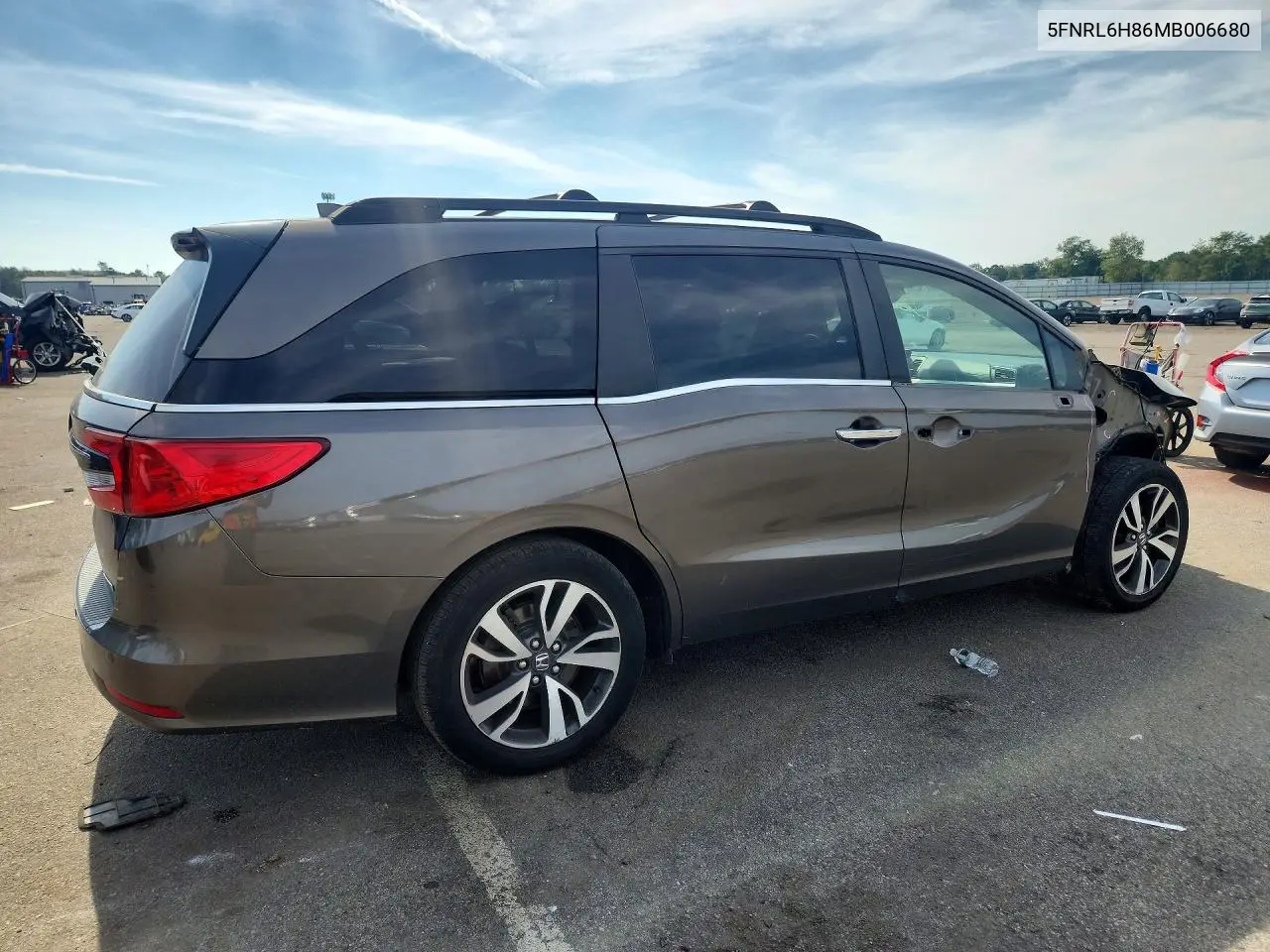 2021 HONDA ODYSSEY VIN 5FNRL6H86MB006680 — фото 3