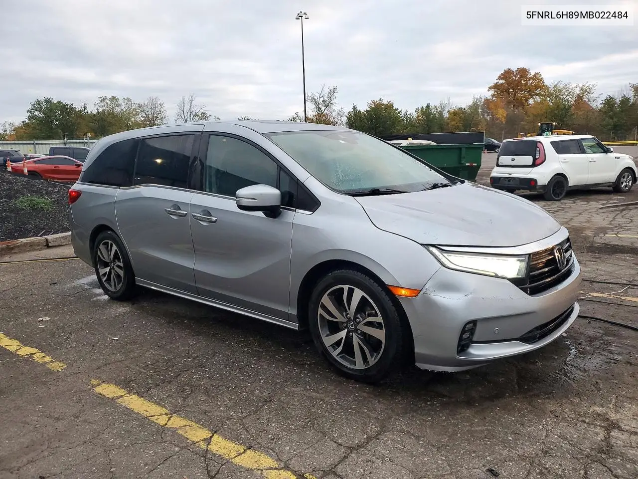 2021 HONDA ODYSSEY VIN 5FNRL6H89MB022484 — фото 4