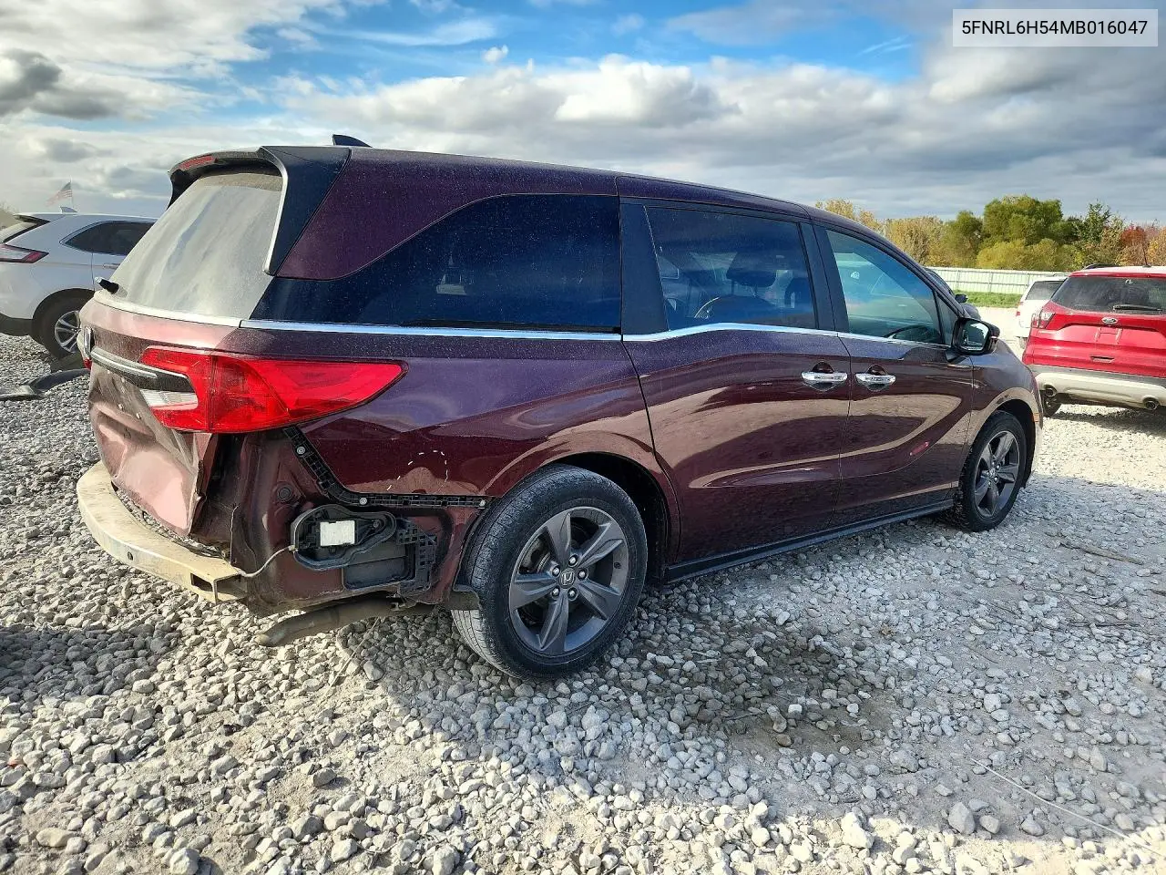 2021 HONDA ODYSSEY VIN 5FNRL6H54MB016047 — фото 3