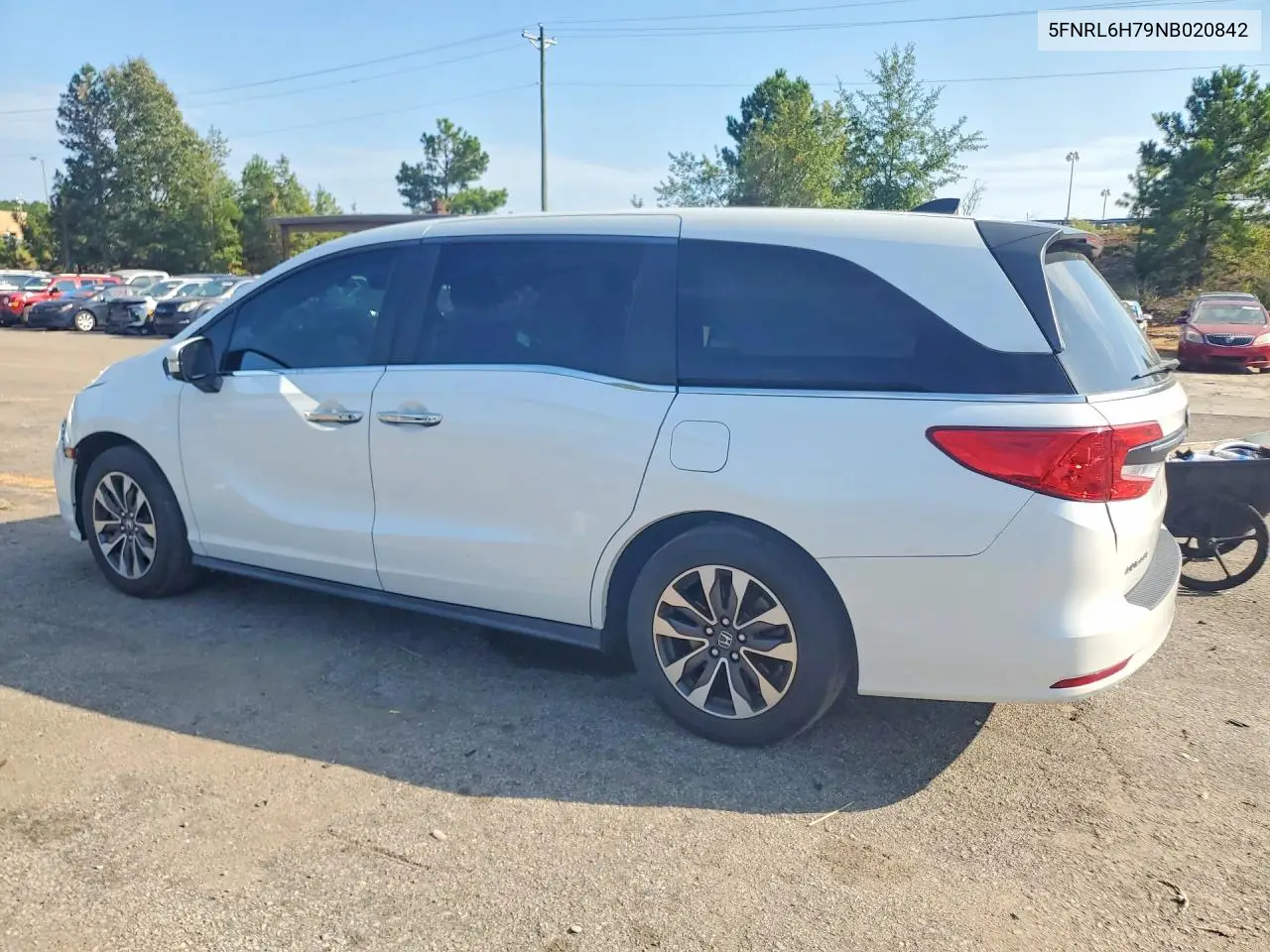2022 HONDA ODYSSEY VIN 5FNRL6H79NB020842 — фото 2