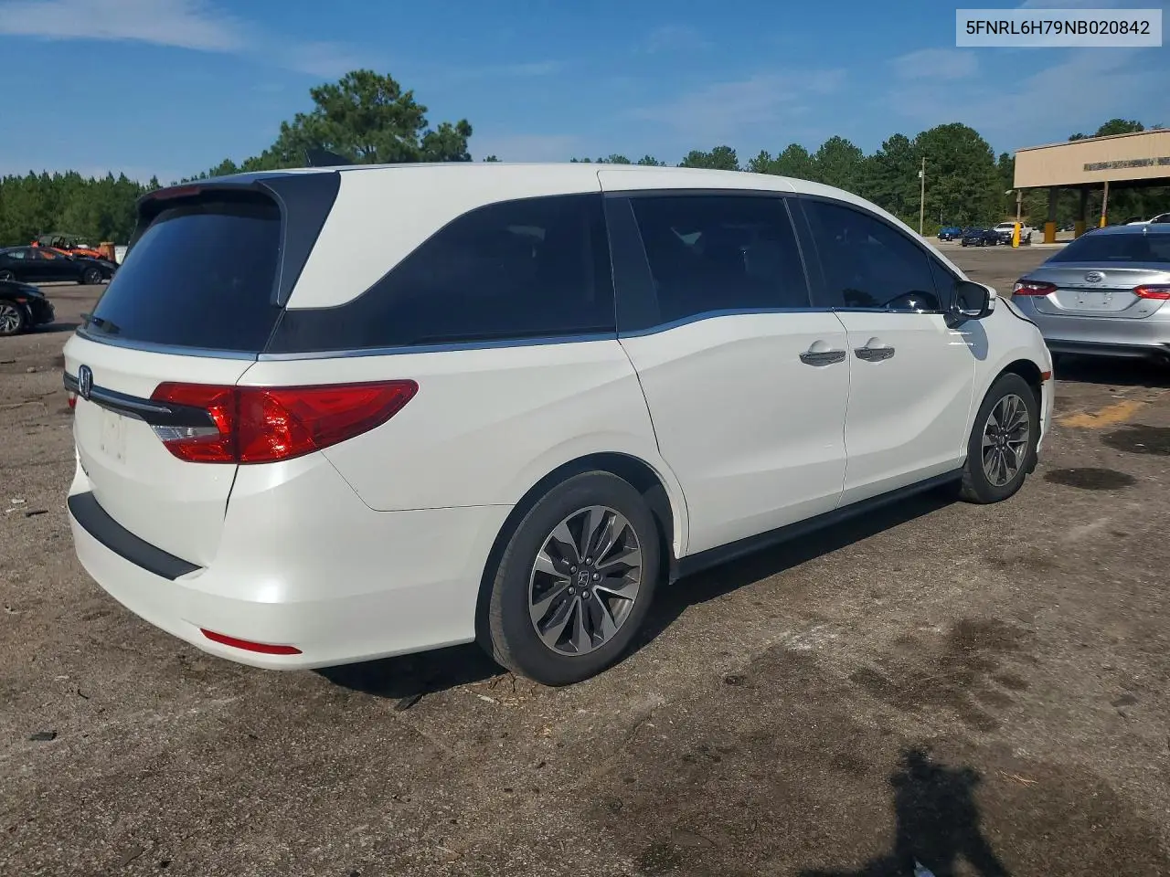 2022 HONDA ODYSSEY VIN 5FNRL6H79NB020842 — фото 3