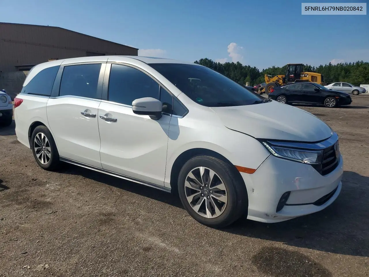 2022 HONDA ODYSSEY VIN 5FNRL6H79NB020842 — фото 4