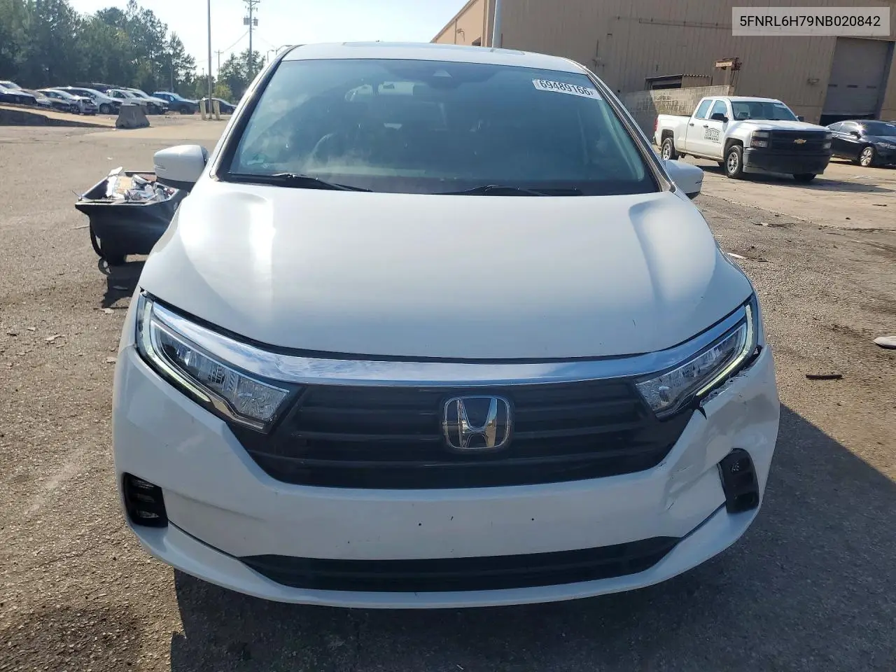 2022 HONDA ODYSSEY VIN 5FNRL6H79NB020842 — фото 5