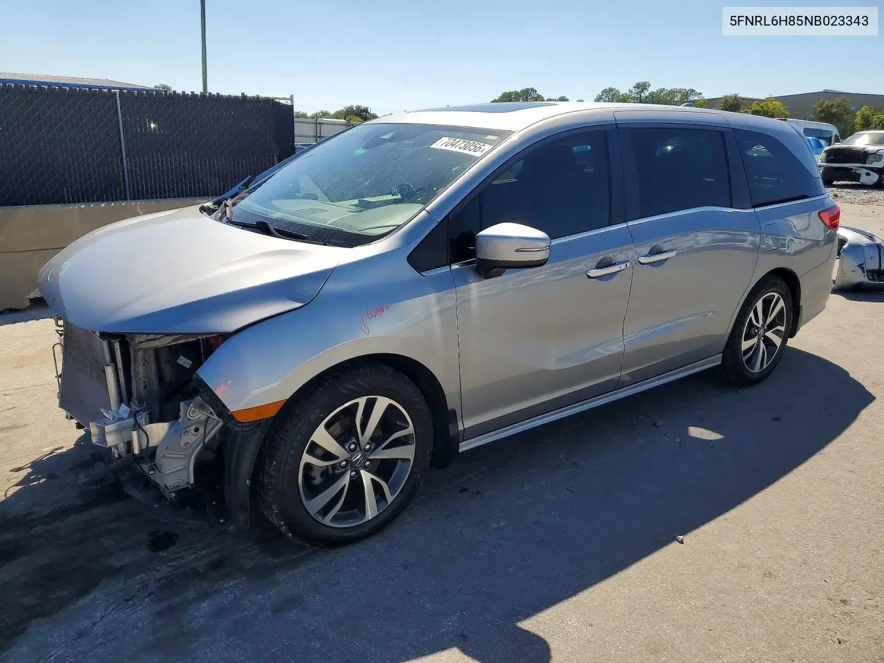 HONDA ODYSSEY 2022, VIN 5FNRL6H85NB023343