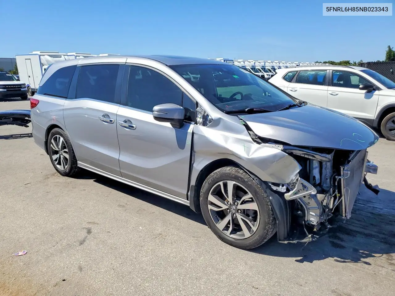 2022 HONDA ODYSSEY VIN 5FNRL6H85NB023343 — фото 4