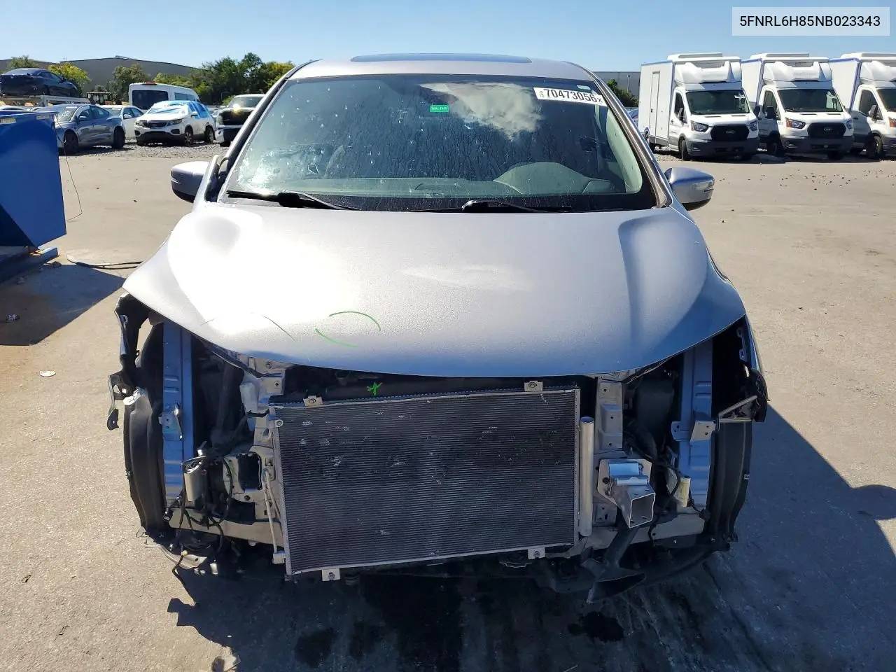 2022 HONDA ODYSSEY VIN 5FNRL6H85NB023343 — фото 5