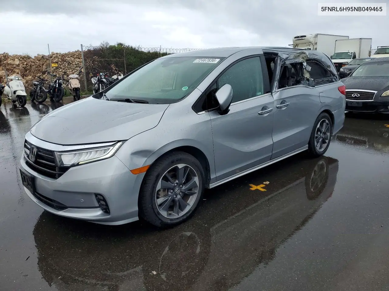 HONDA ODYSSEY 2022, VIN 5FNRL6H95NB049465