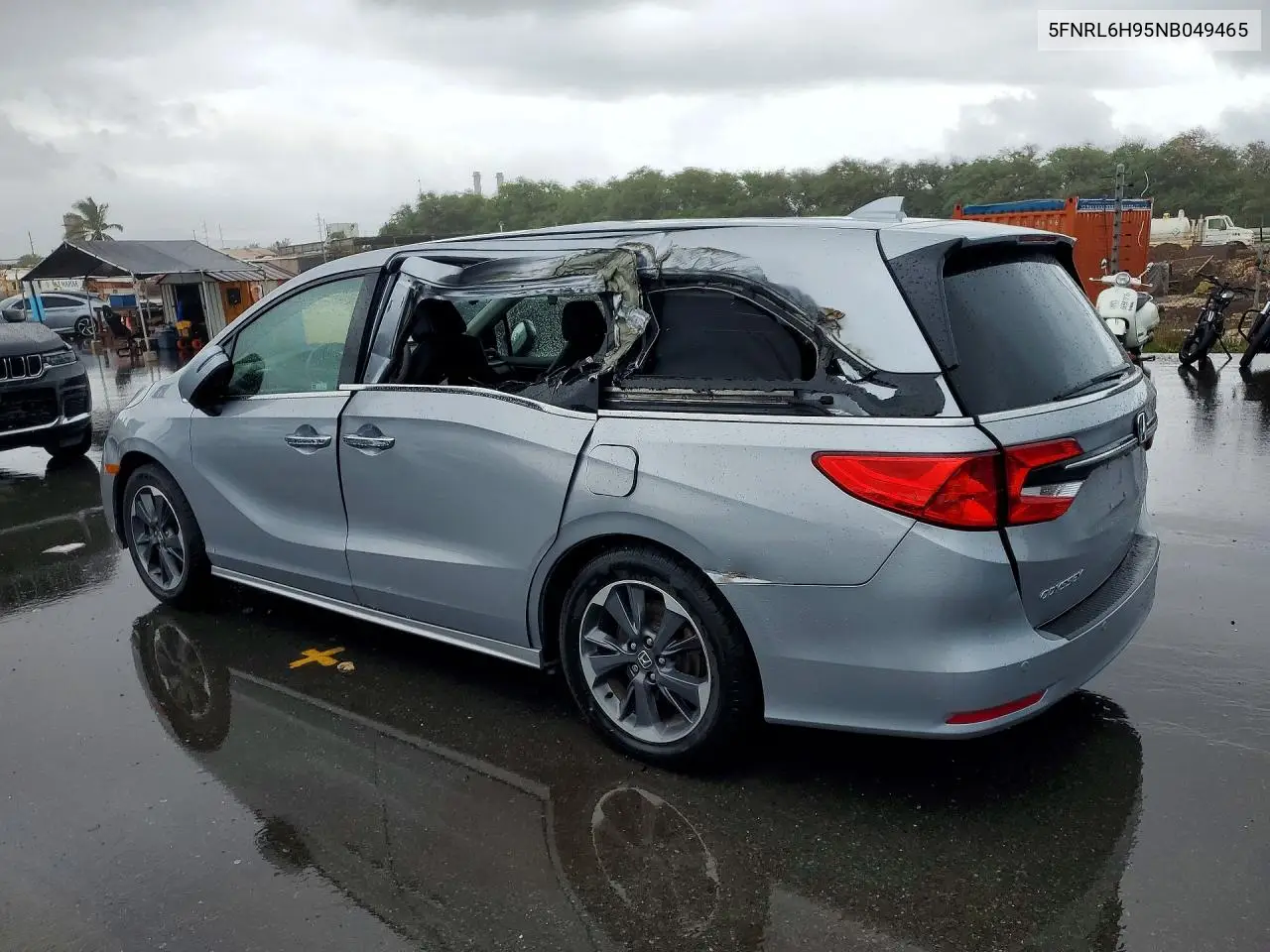 2022 HONDA ODYSSEY VIN 5FNRL6H95NB049465 — фото 2