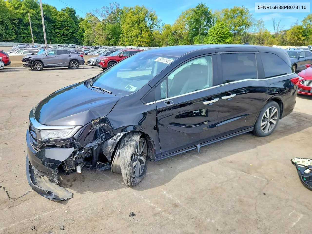 HONDA ODYSSEY 2023, VIN 5FNRL6H88PB073110