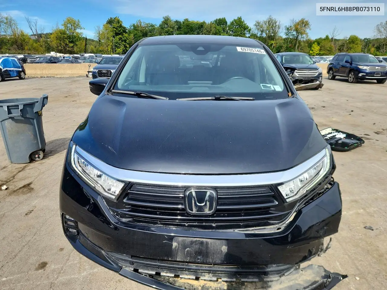 2023 HONDA ODYSSEY VIN 5FNRL6H88PB073110 — фото 5