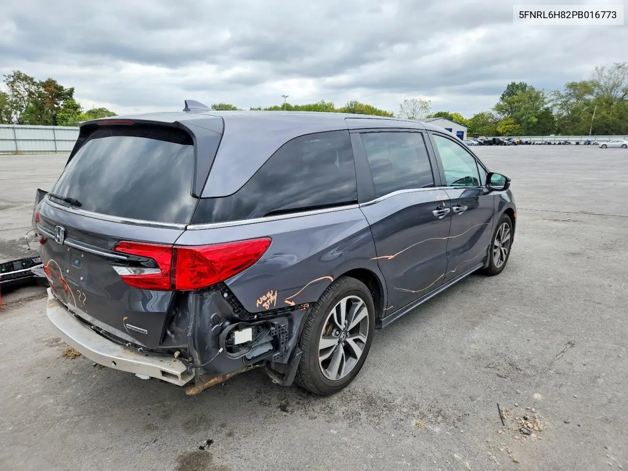 2023 HONDA ODYSSEY VIN 5FNRL6H82PB016773 — фото 4
