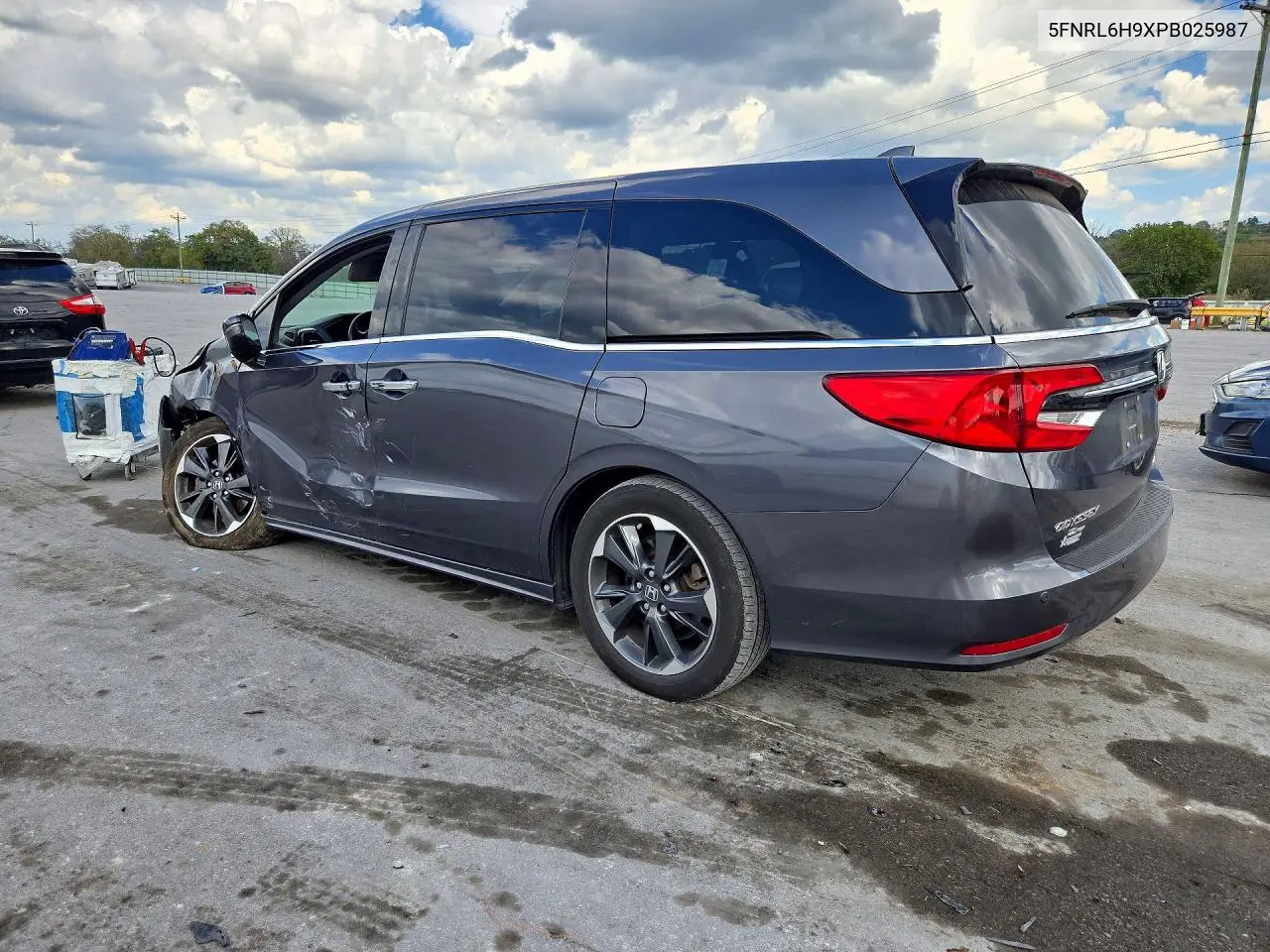 2023 HONDA ODYSSEY VIN 5FNRL6H9XPB025987 — фото 2
