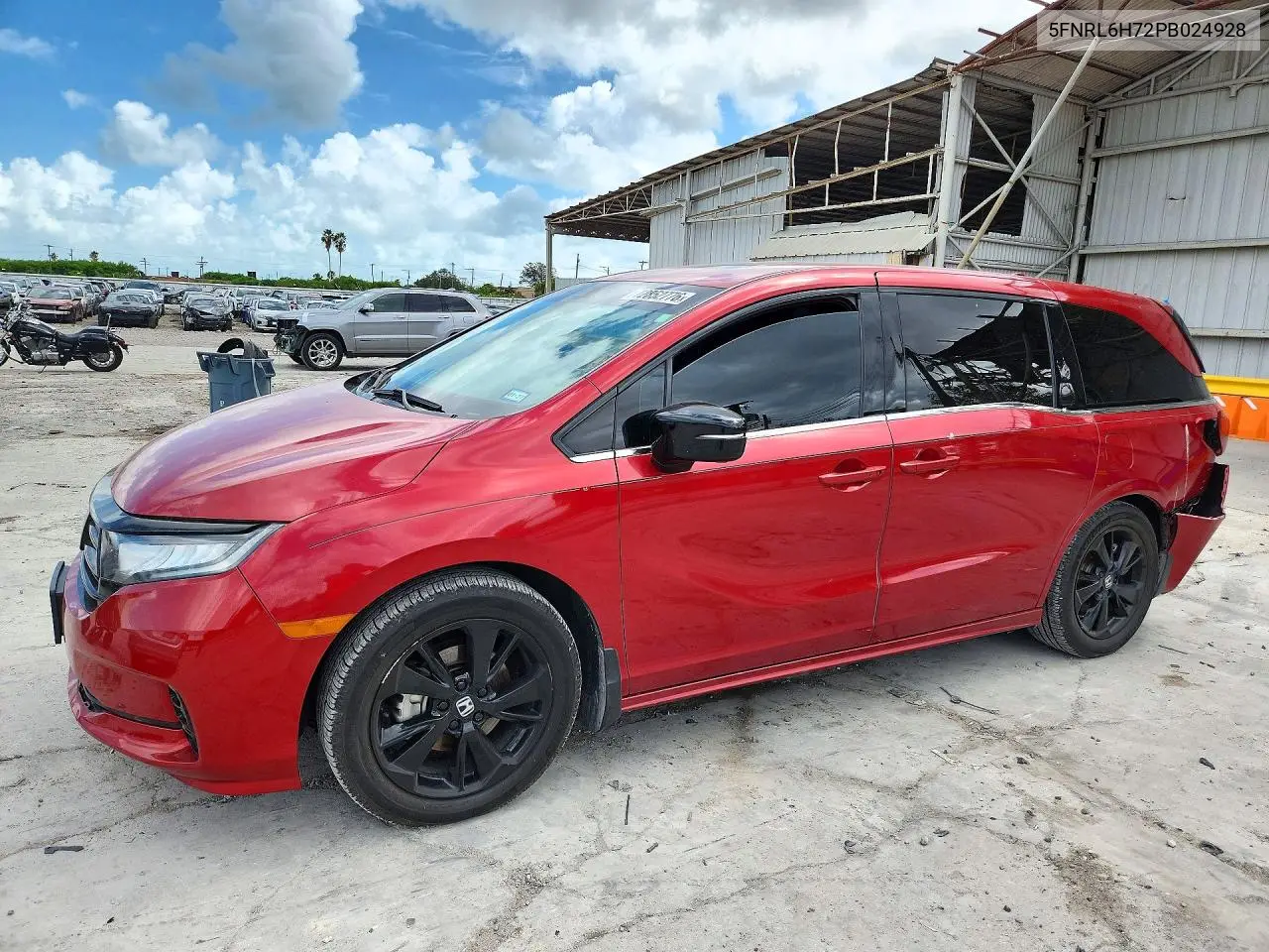 HONDA ODYSSEY 2023, VIN 5FNRL6H72PB024928