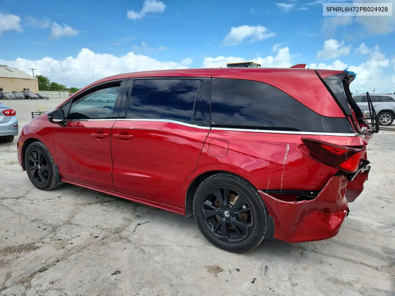 2023 HONDA ODYSSEY VIN 5FNRL6H72PB024928 — фото 2