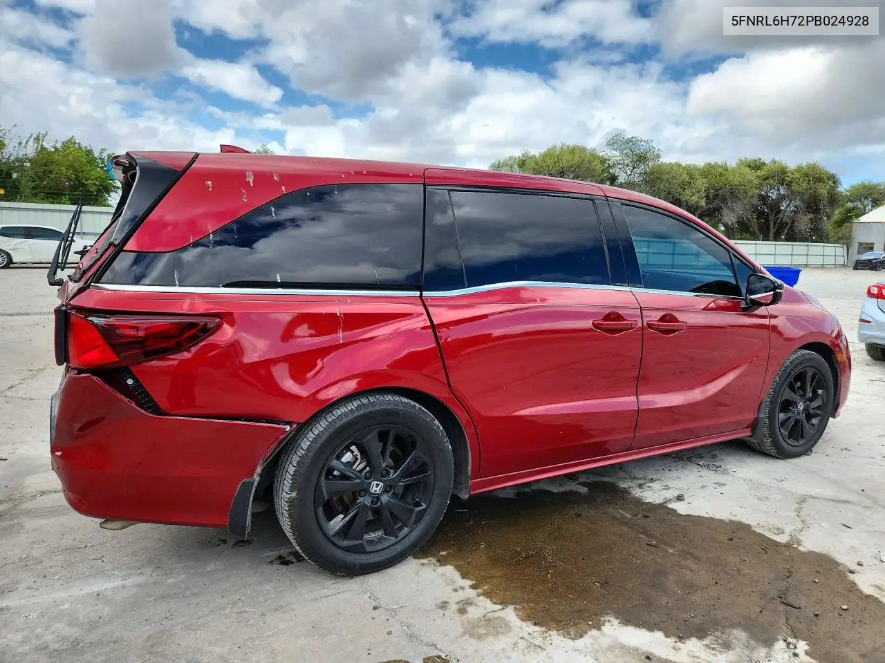 2023 HONDA ODYSSEY VIN 5FNRL6H72PB024928 — фото 3