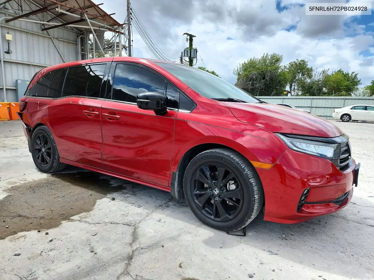 2023 HONDA ODYSSEY VIN 5FNRL6H72PB024928 — фото 4