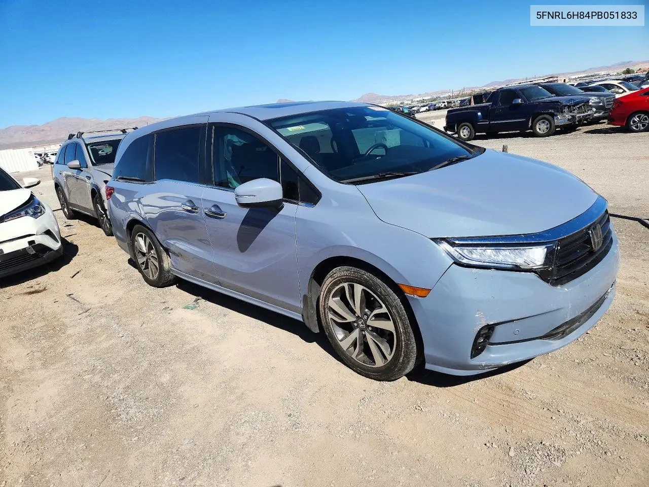 2023 HONDA ODYSSEY VIN 5FNRL6H84PB051833 — фото 4