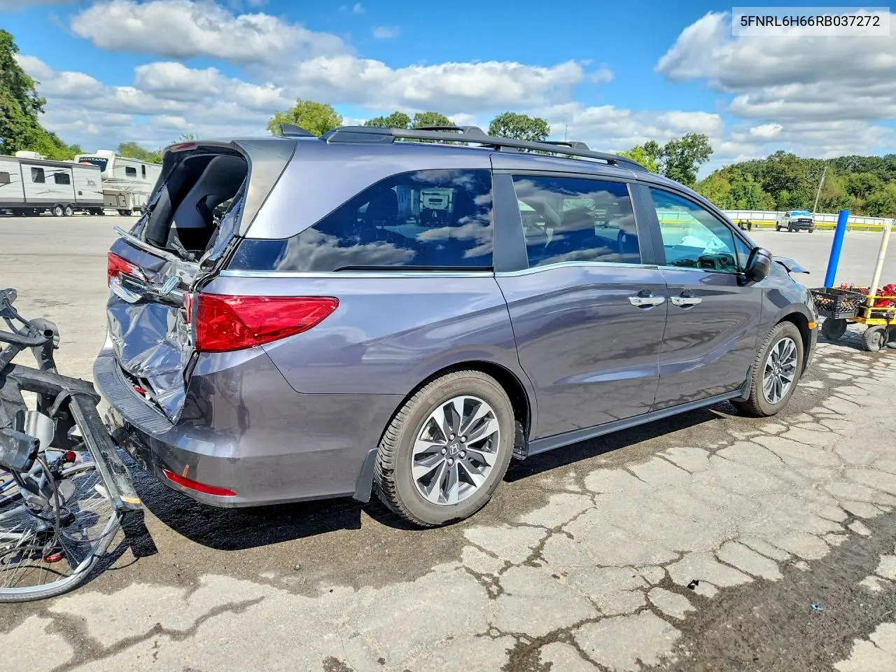 2024 HONDA ODYSSEY VIN 5FNRL6H66RB037272 — фото 3