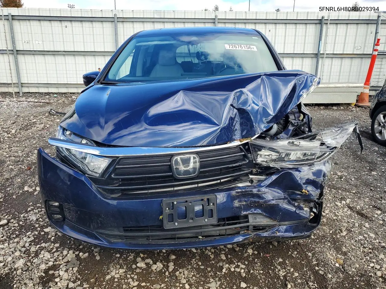 2024 HONDA ODYSSEY VIN 5FNRL6H80RB029394 — фото 5