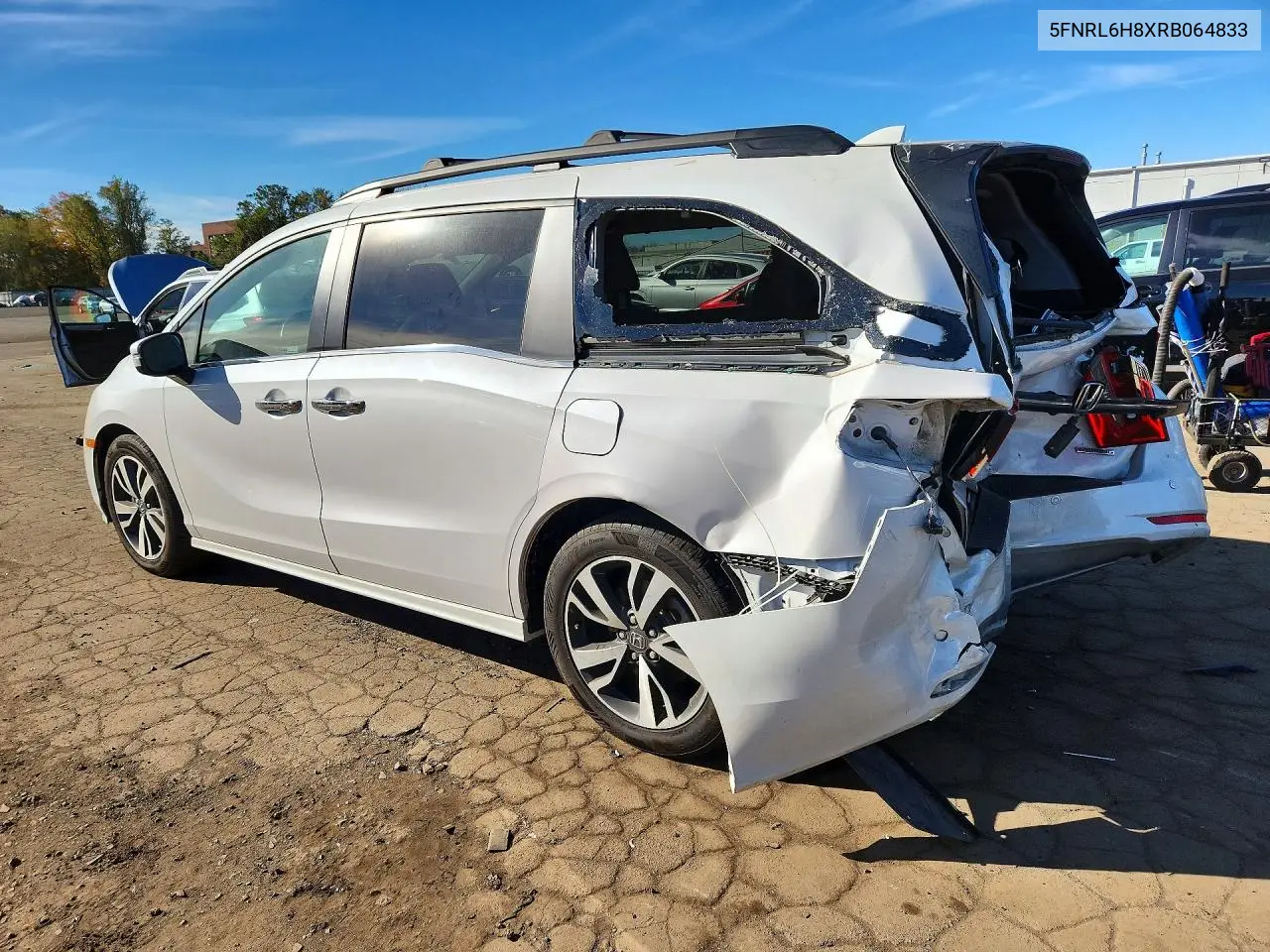 2024 HONDA ODYSSEY VIN 5FNRL6H8XRB064833 — фото 2