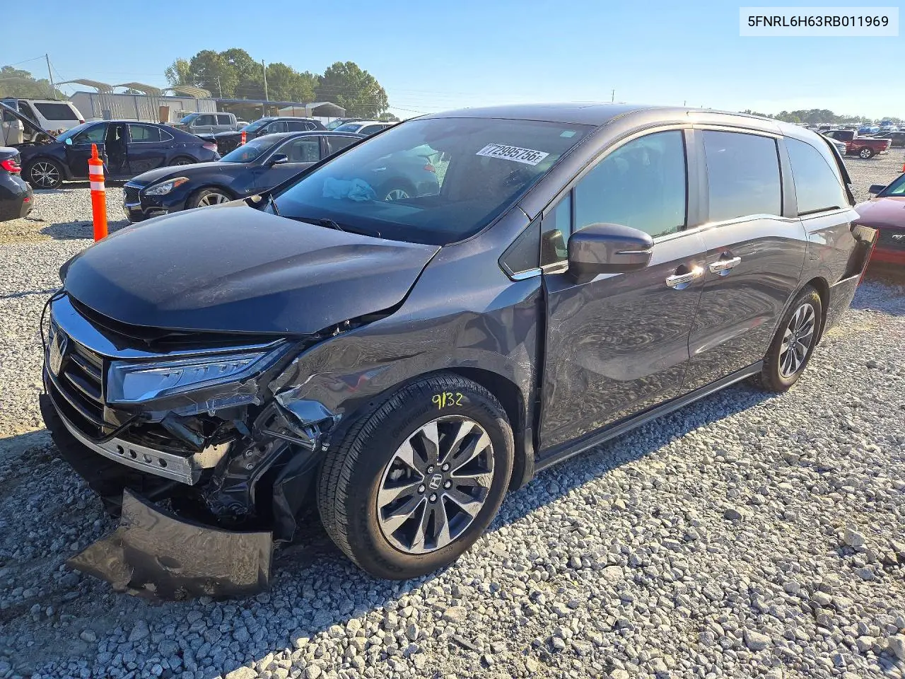HONDA ODYSSEY 2024, VIN 5FNRL6H63RB011969