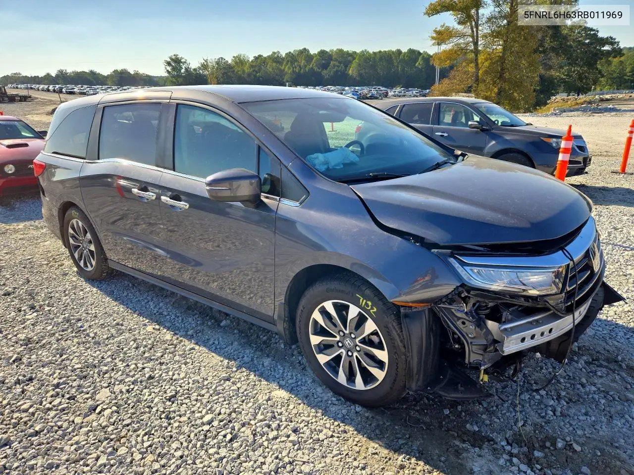 2024 HONDA ODYSSEY VIN 5FNRL6H63RB011969 — фото 4