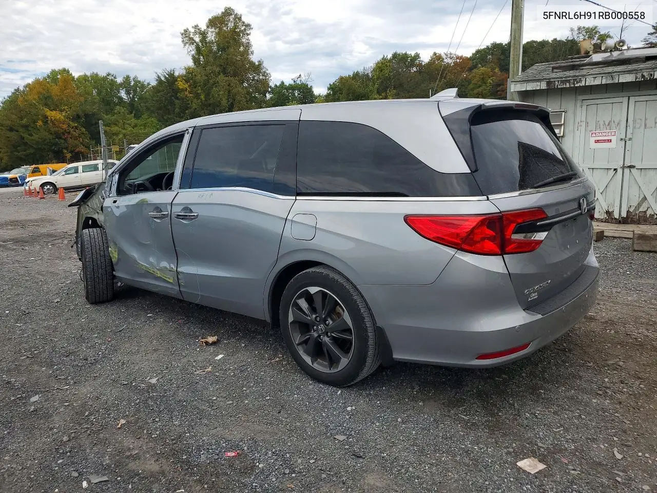 2024 HONDA ODYSSEY VIN 5FNRL6H91RB000558 — фото 2