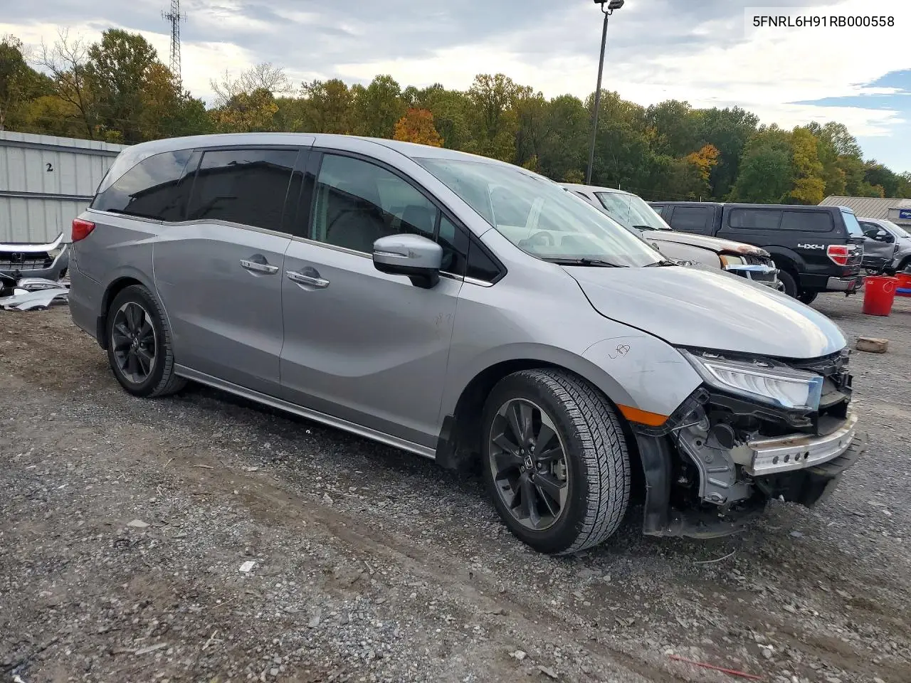 2024 HONDA ODYSSEY VIN 5FNRL6H91RB000558 — фото 4