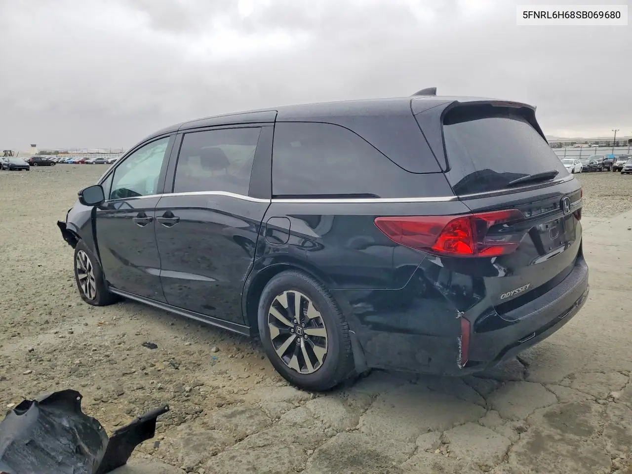 2025 HONDA ODYSSEY VIN 5FNRL6H68SB069680 — фото 2