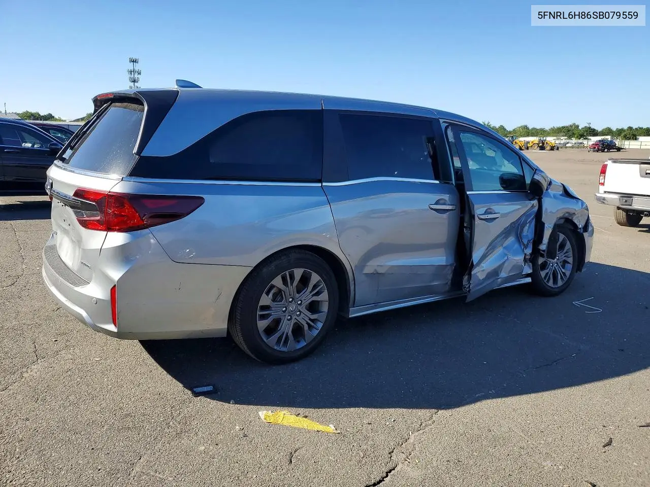 2025 HONDA ODYSSEY VIN 5FNRL6H86SB079559 — фото 3