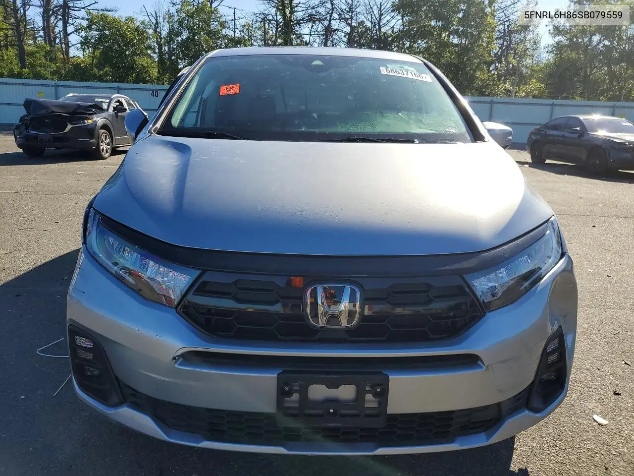 2025 HONDA ODYSSEY VIN 5FNRL6H86SB079559 — фото 5