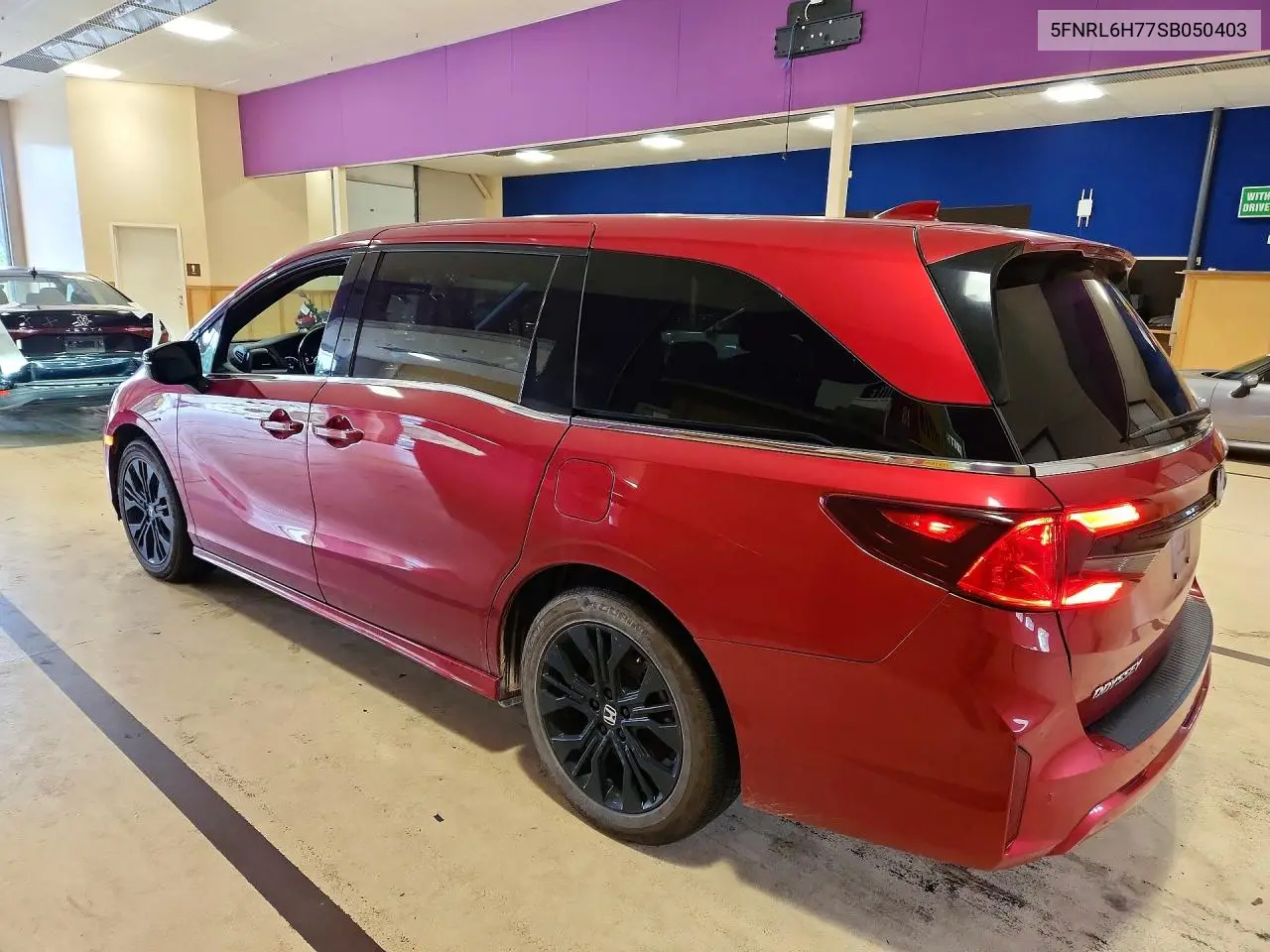 2025 HONDA ODYSSEY VIN 5FNRL6H77SB050403 — фото 2
