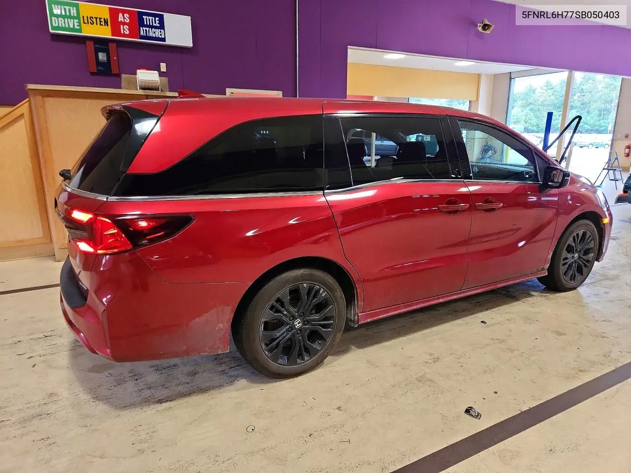 2025 HONDA ODYSSEY VIN 5FNRL6H77SB050403 — фото 3