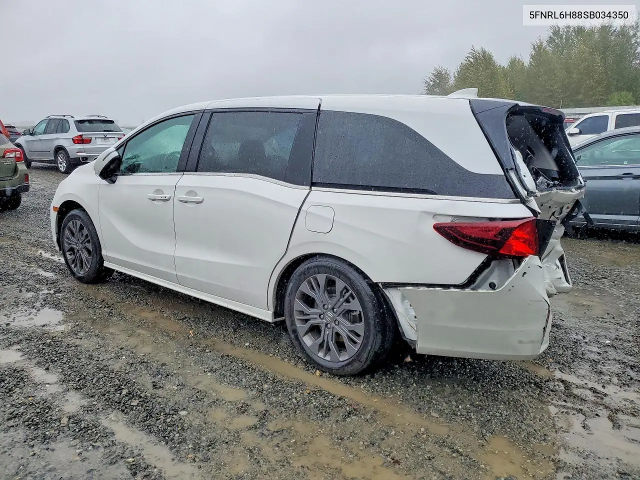2025 HONDA ODYSSEY VIN 5FNRL6H88SB034350 — фото 2