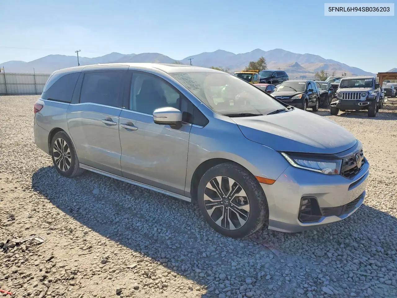 2025 HONDA ODYSSEY VIN 5FNRL6H94SB036203 — фото 4