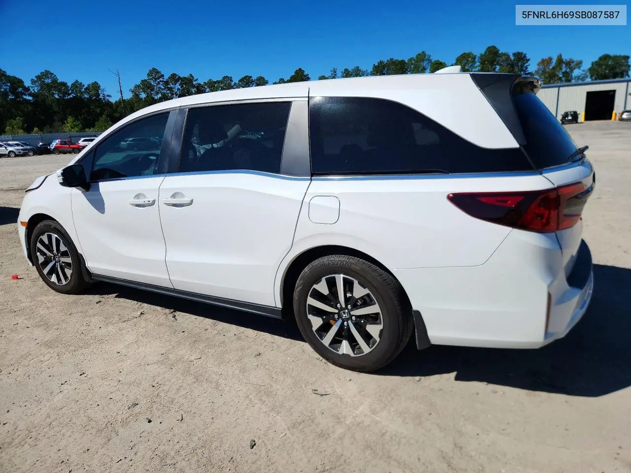 2025 HONDA ODYSSEY VIN 5FNRL6H69SB087587 — фото 2
