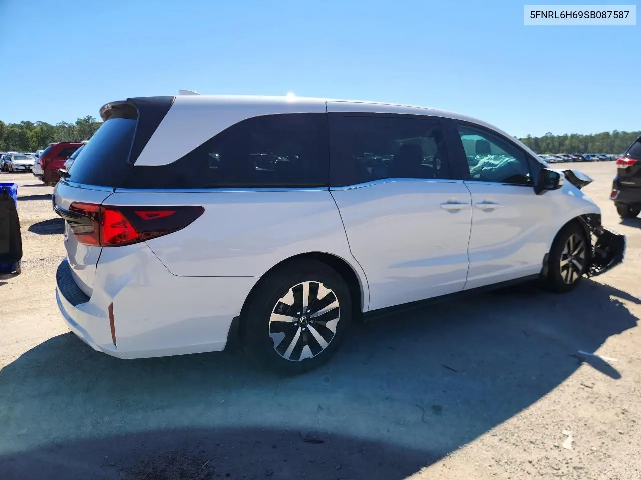 2025 HONDA ODYSSEY VIN 5FNRL6H69SB087587 — фото 3