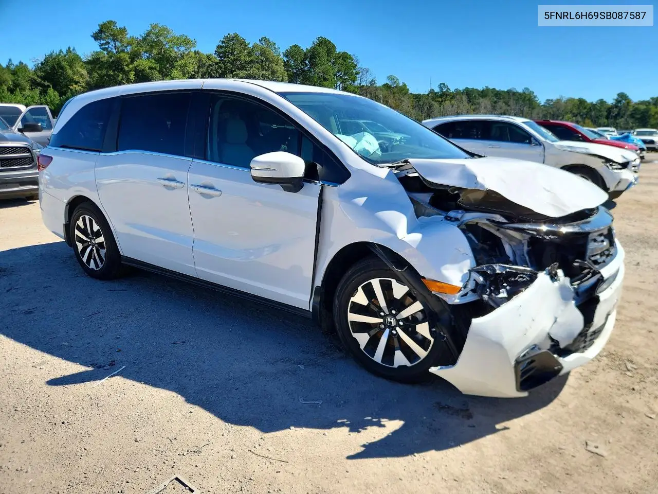 2025 HONDA ODYSSEY VIN 5FNRL6H69SB087587 — фото 4