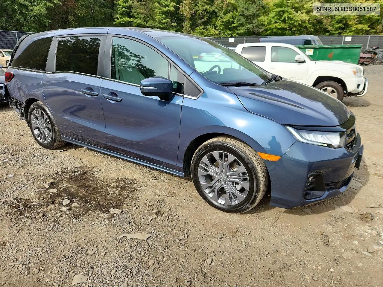 2025 HONDA ODYSSEY VIN 5FNRL6H83SB051587 — фото 4