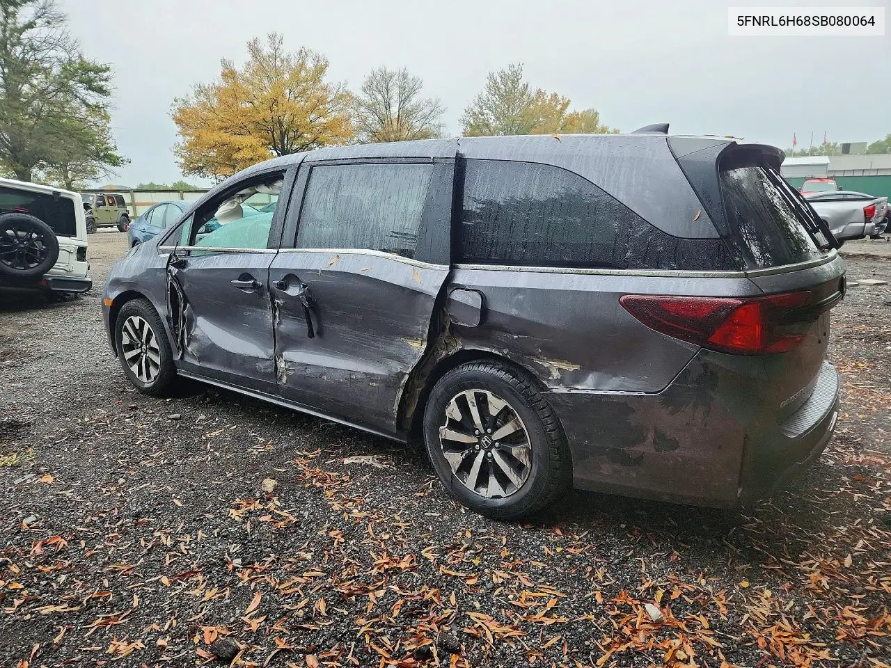 2025 HONDA ODYSSEY VIN 5FNRL6H68SB080064 — фото 2