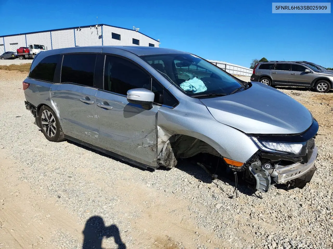2025 HONDA ODYSSEY VIN 5FNRL6H63SB025909 — фото 4