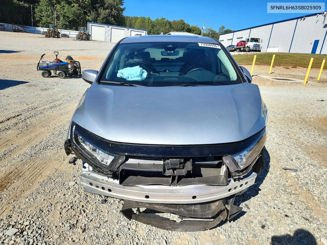 2025 HONDA ODYSSEY VIN 5FNRL6H63SB025909 — фото 5