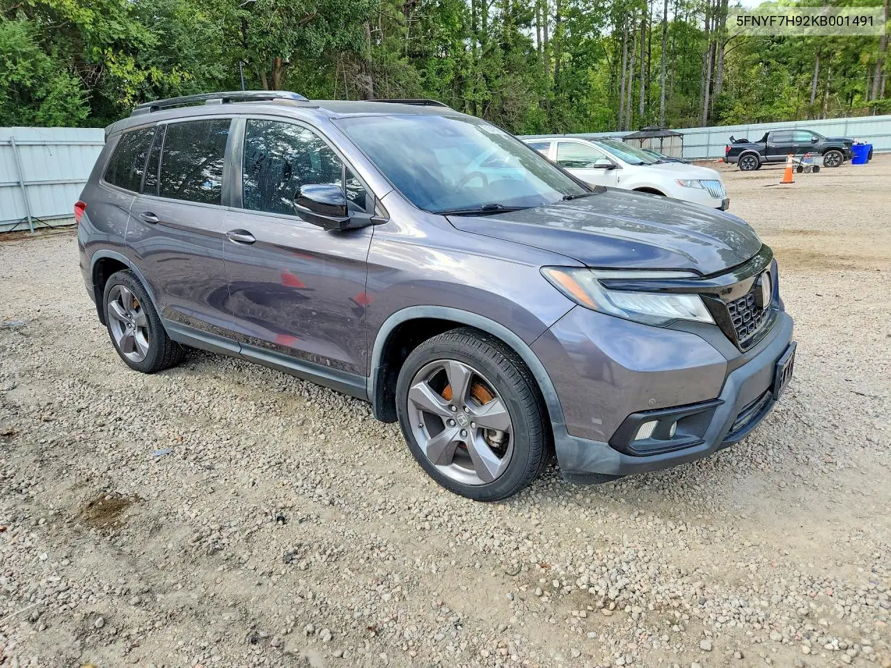 2019 HONDA PASSPORT VIN 5FNYF7H92KB001491 — фото 4