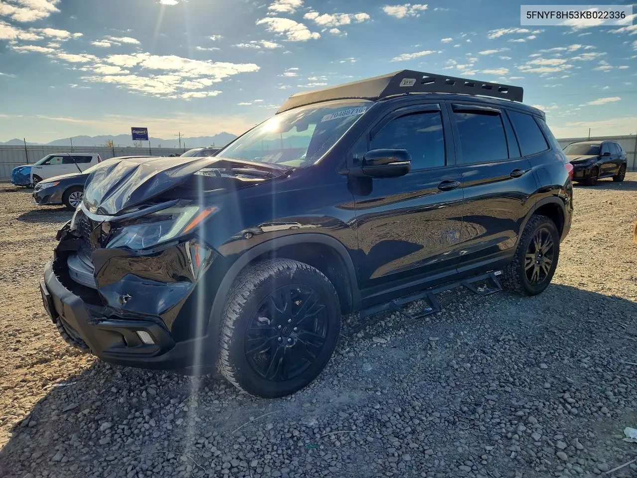 HONDA PASSPORT 2019, VIN 5FNYF8H53KB022336