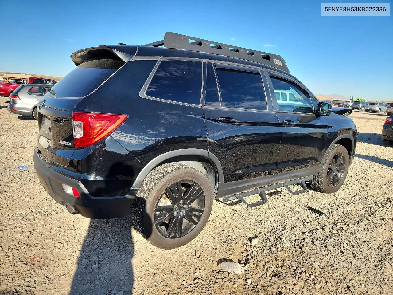 2019 HONDA PASSPORT VIN 5FNYF8H53KB022336 — фото 3