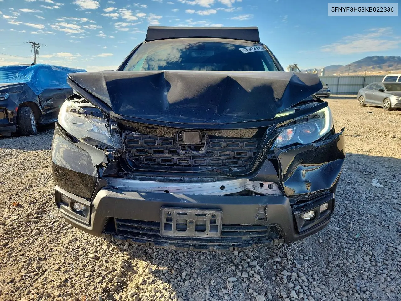 2019 HONDA PASSPORT VIN 5FNYF8H53KB022336 — фото 5